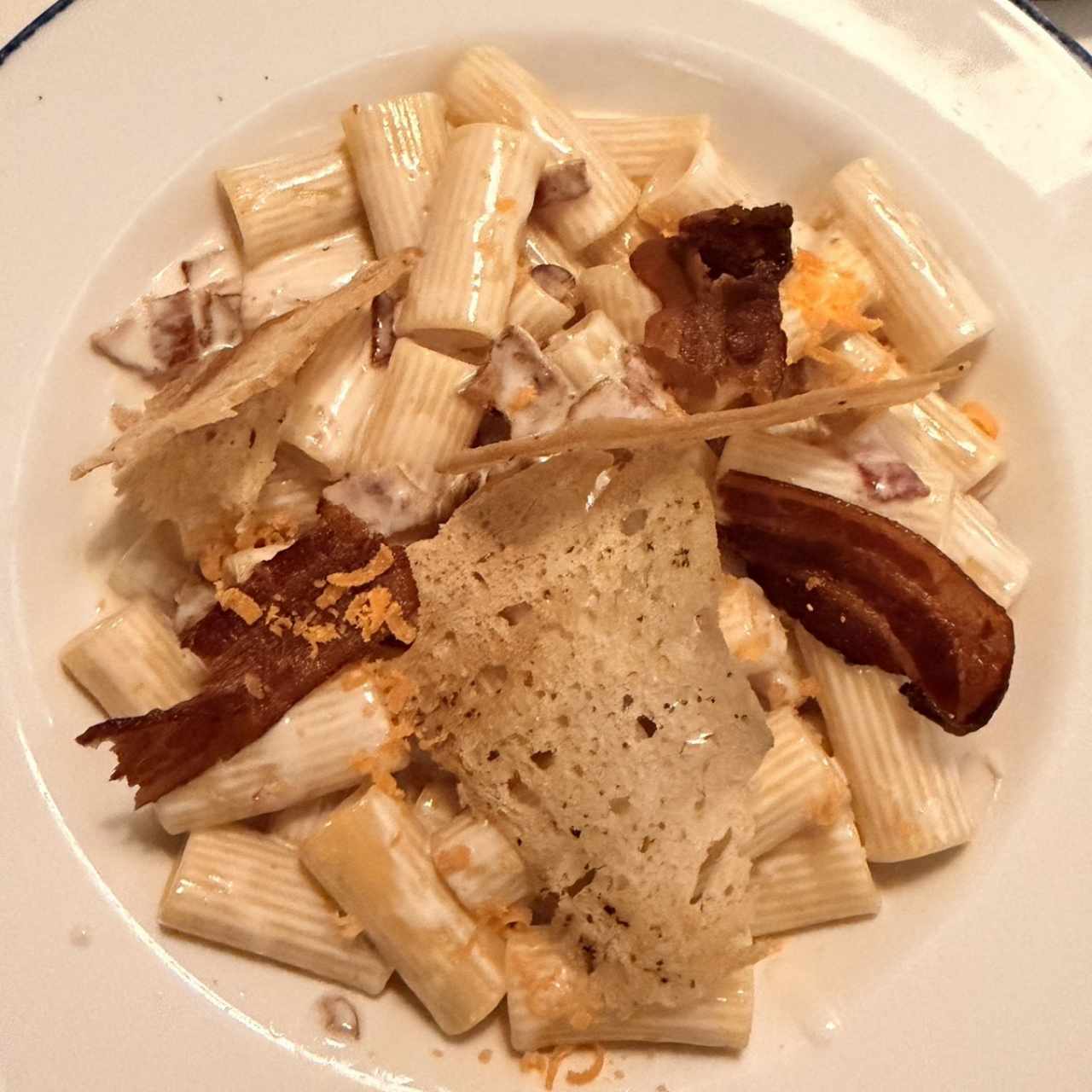 Rigatoni Ni Carbonara Ni Alfredo
