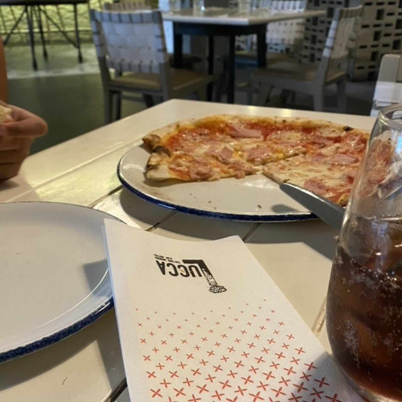Pizza Margherita con Jamón (Bambini) 