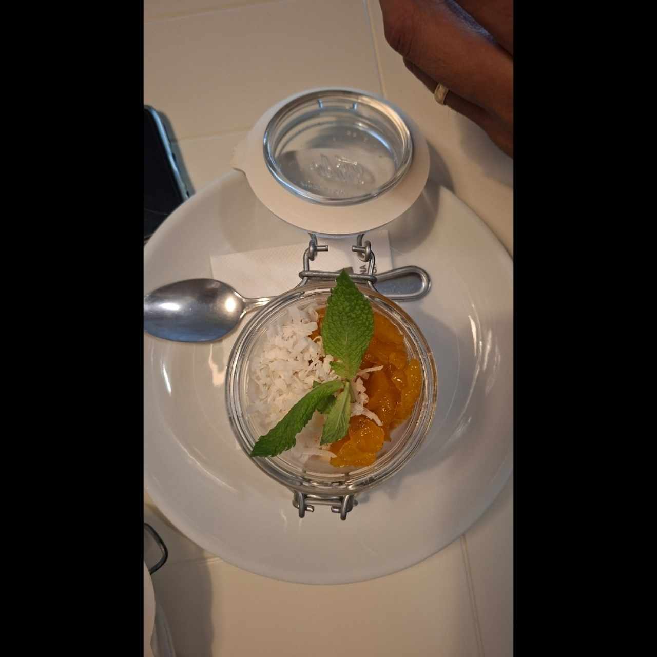 flan de piña colada