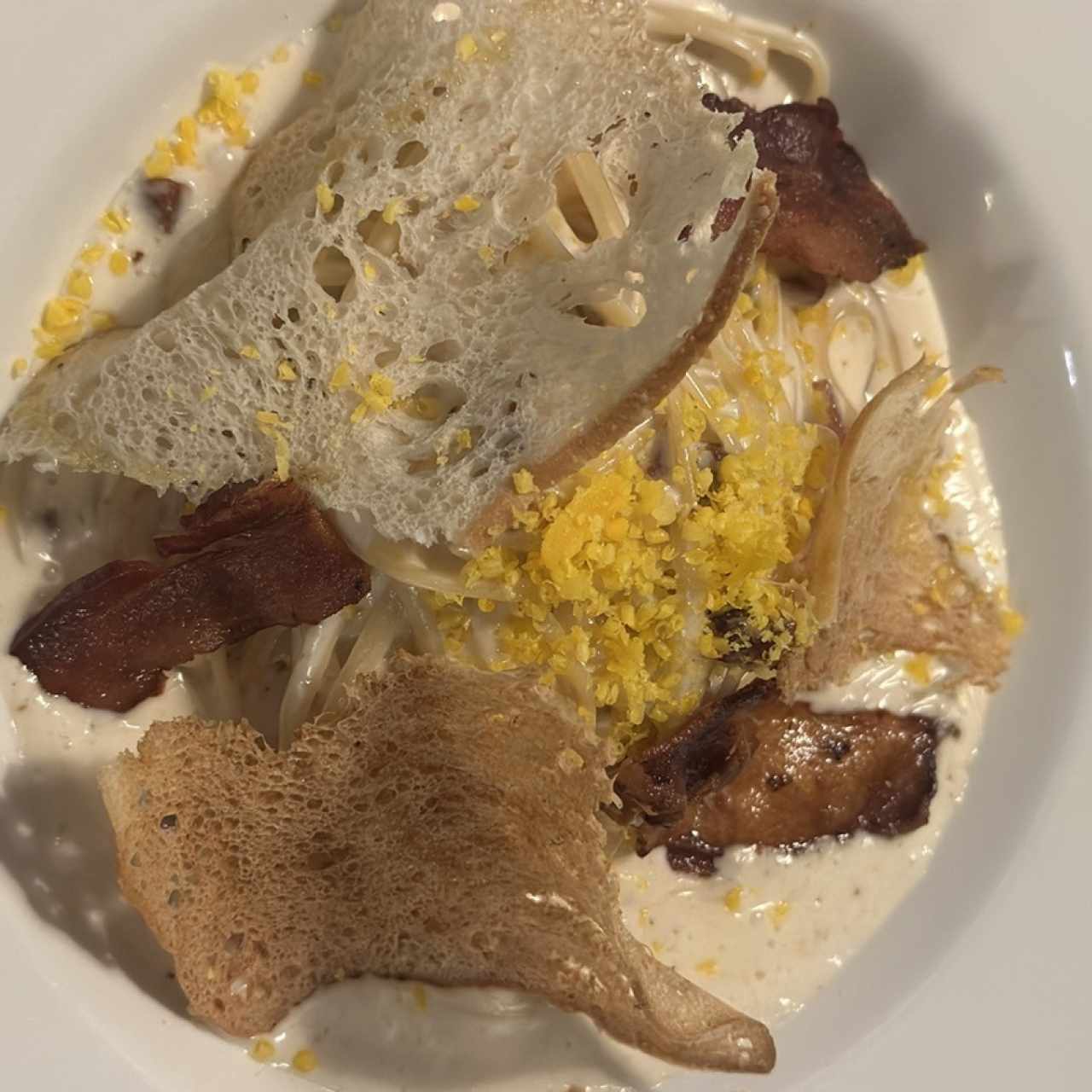 Rigatoni Ni Carbonara Ni Alfredo