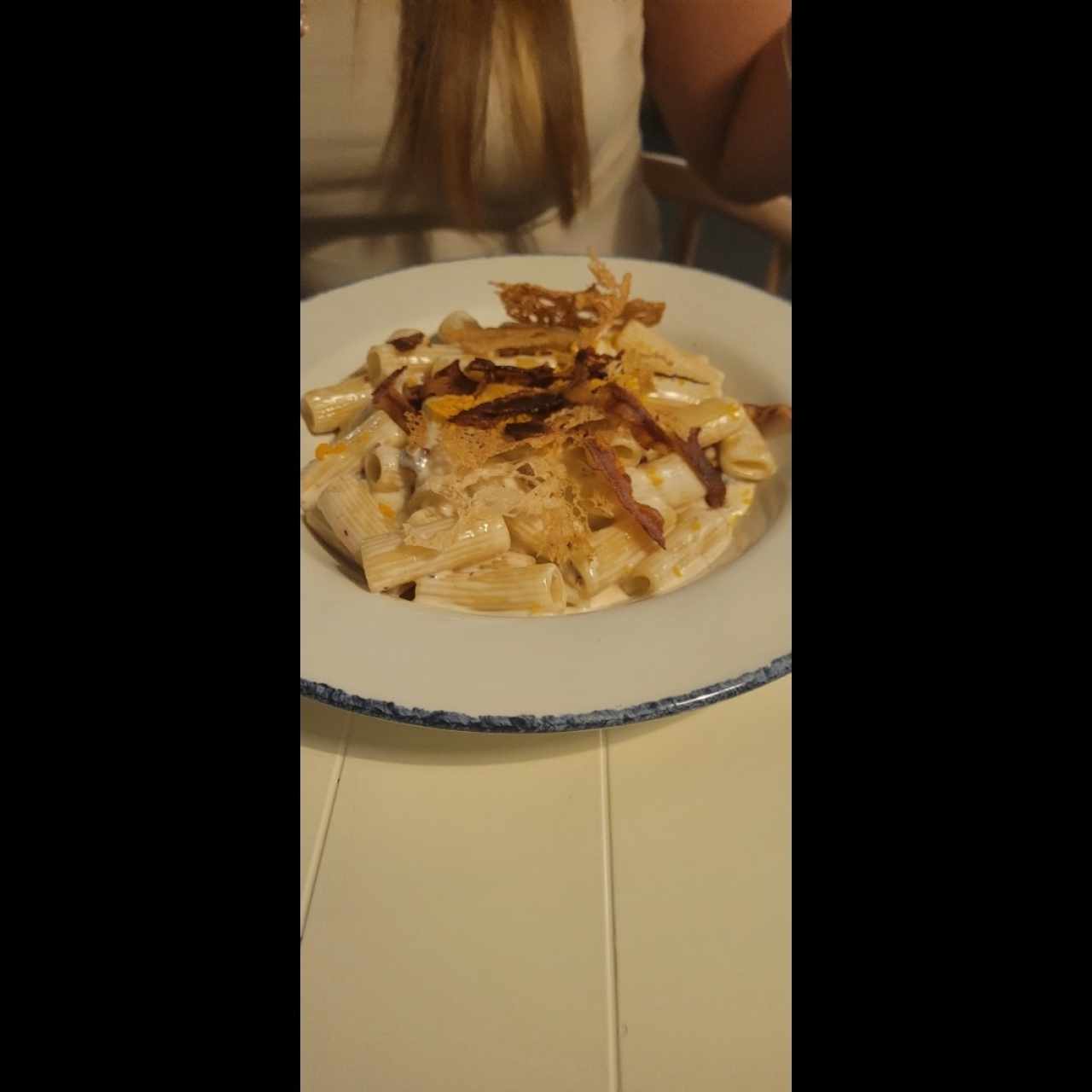Rigatoni Ni Carbonara Ni Alfredo