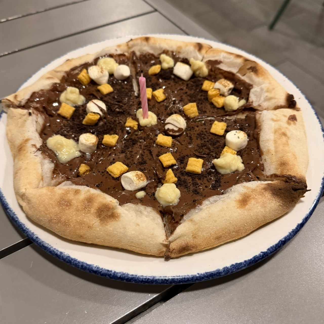 Pizza de nutella 