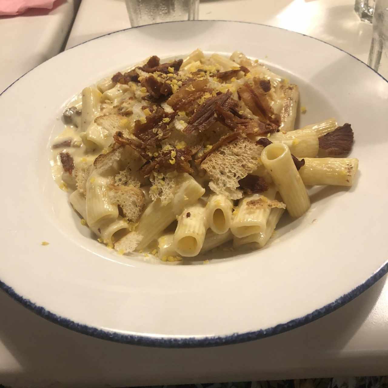 Spaghetti Alfredo e Prosciutto