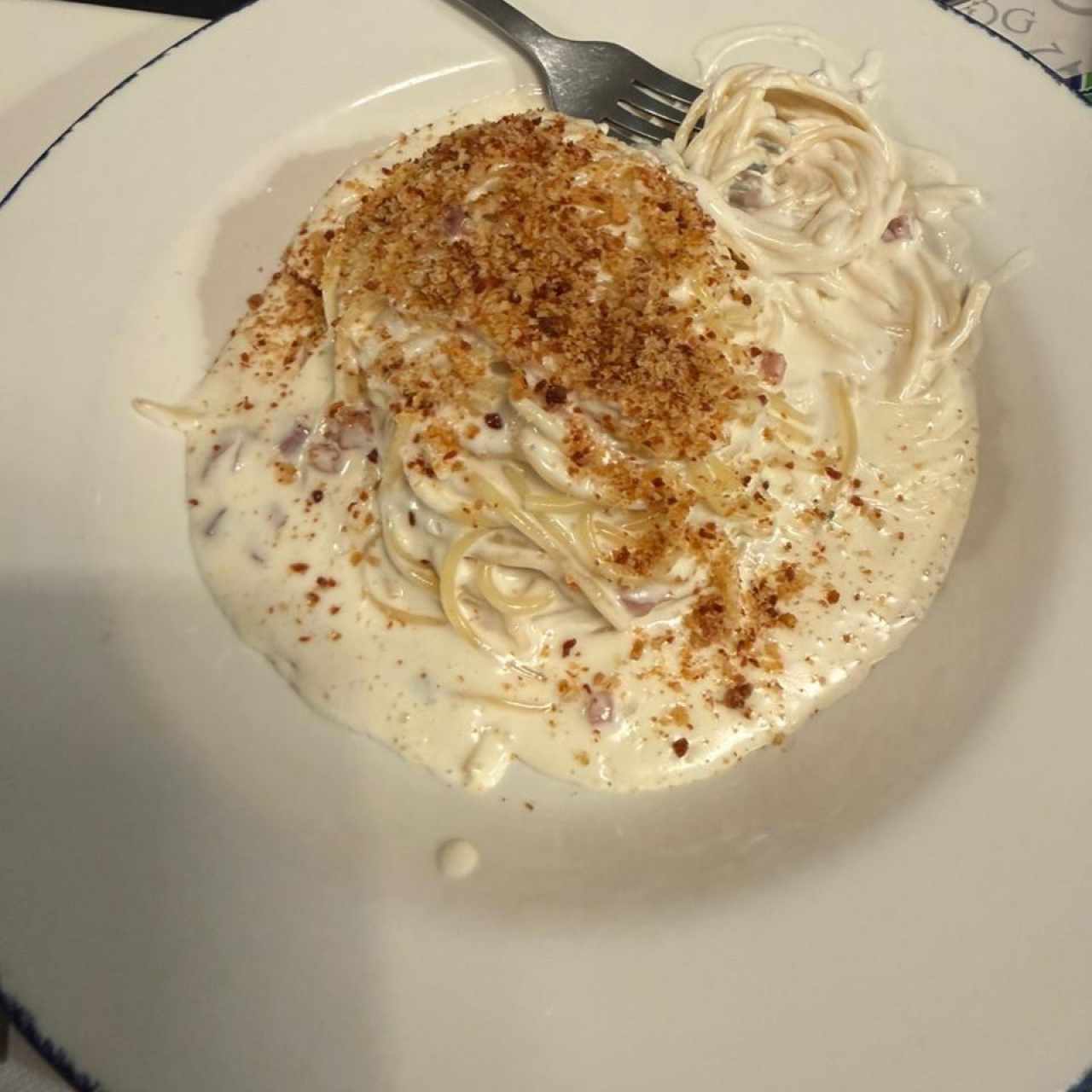 Rigatoni Ni Carbonara Ni Alfredo