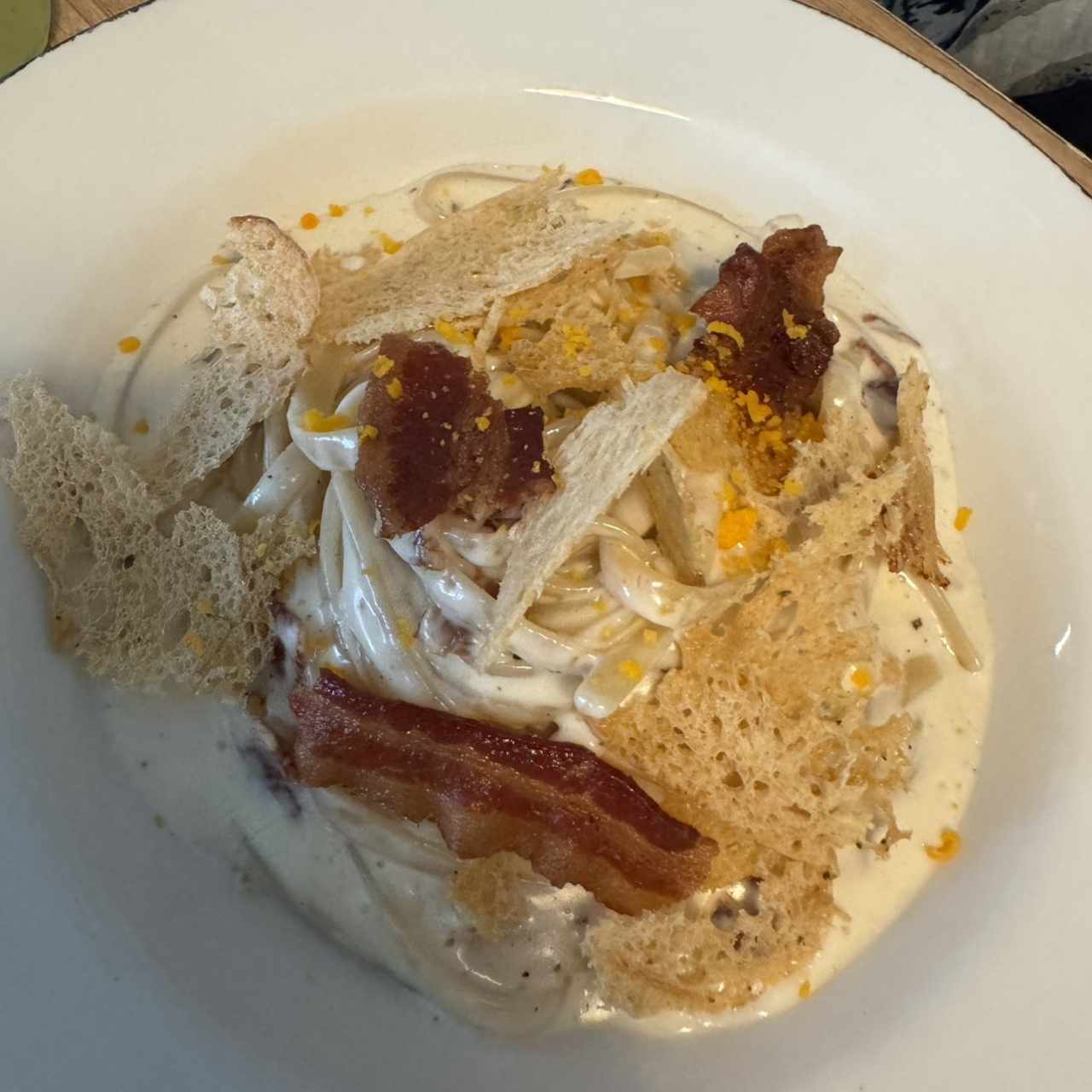 Rigatoni Ni Carbonara Ni Alfredo