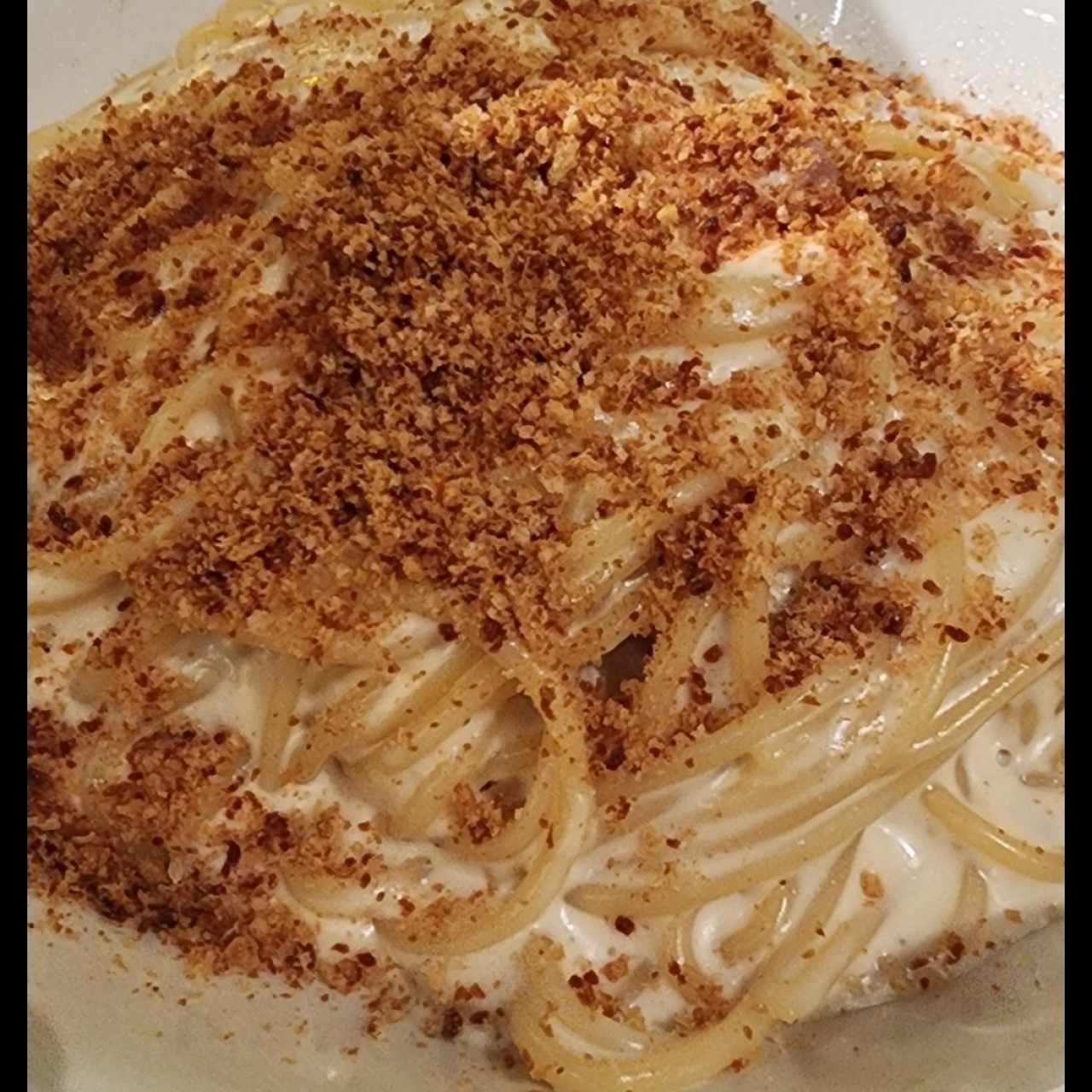 Spaghetti Alfredo e Prosciutto