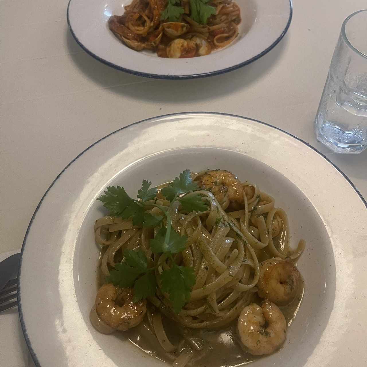 Fetuccini Aglio, Olio E Gamberetti