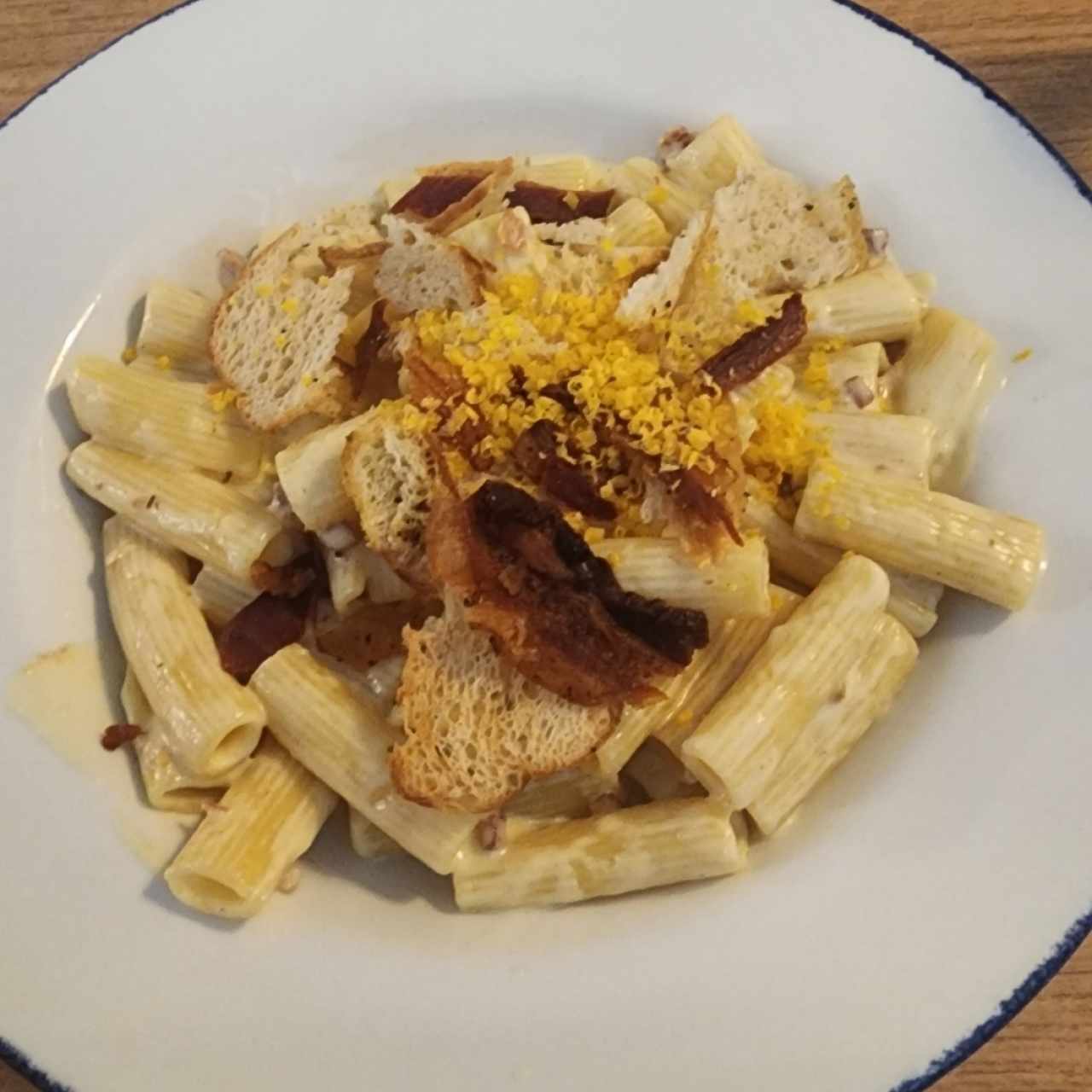 Rigatoni Ni Carbonara Ni Alfredo
