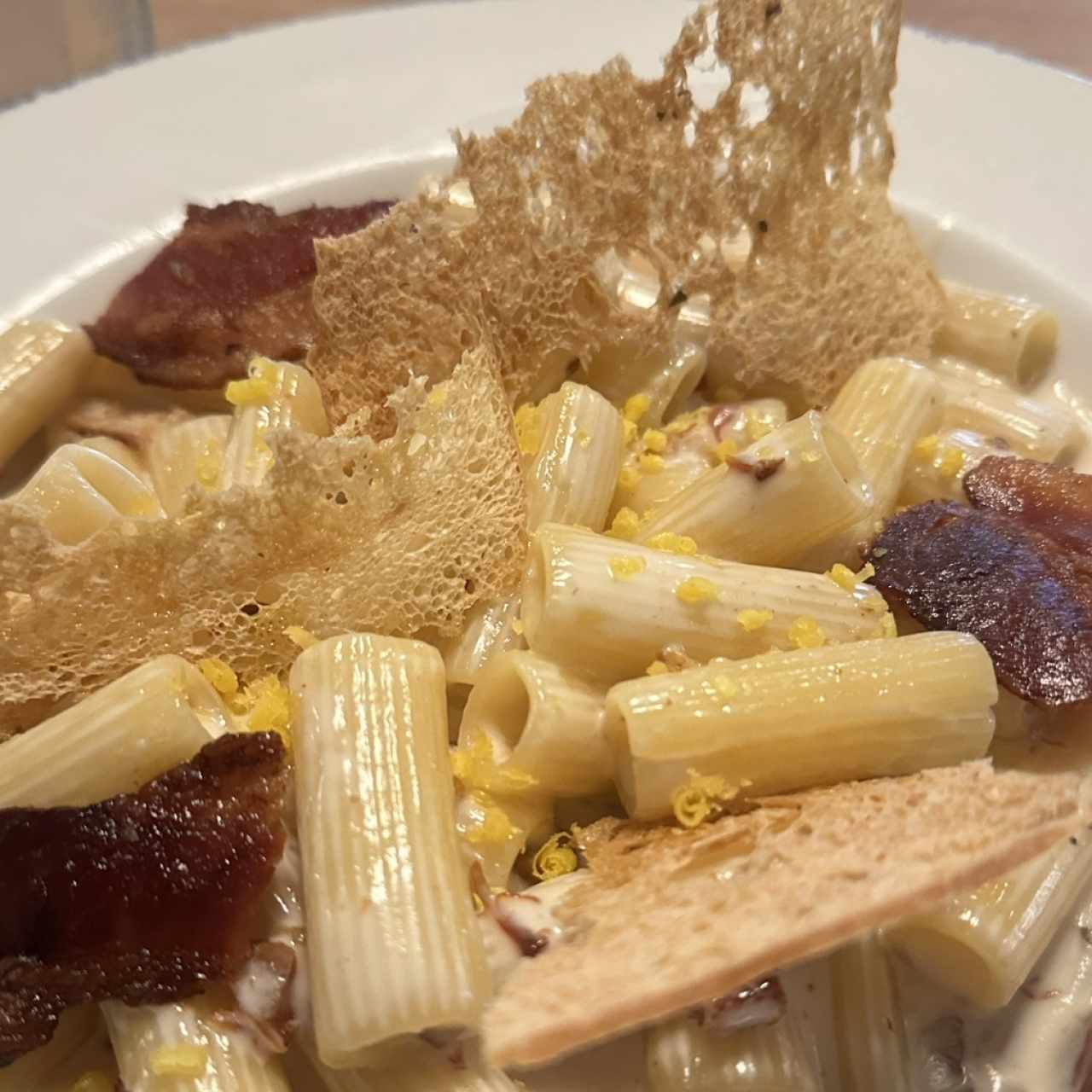 Rigatoni Ni Carbonara Ni Alfredo