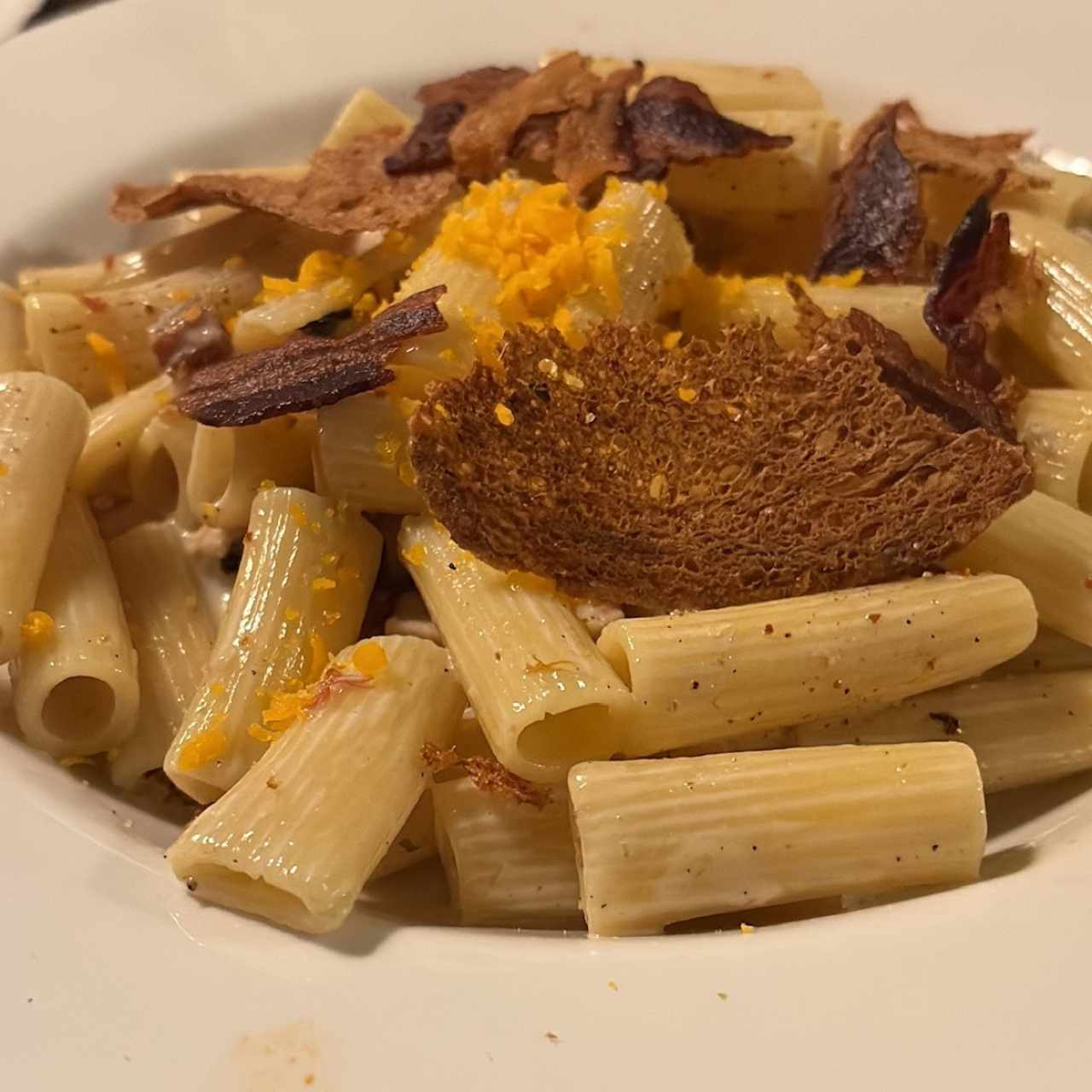 Rigatoni Ni Carbonara Ni Alfredo