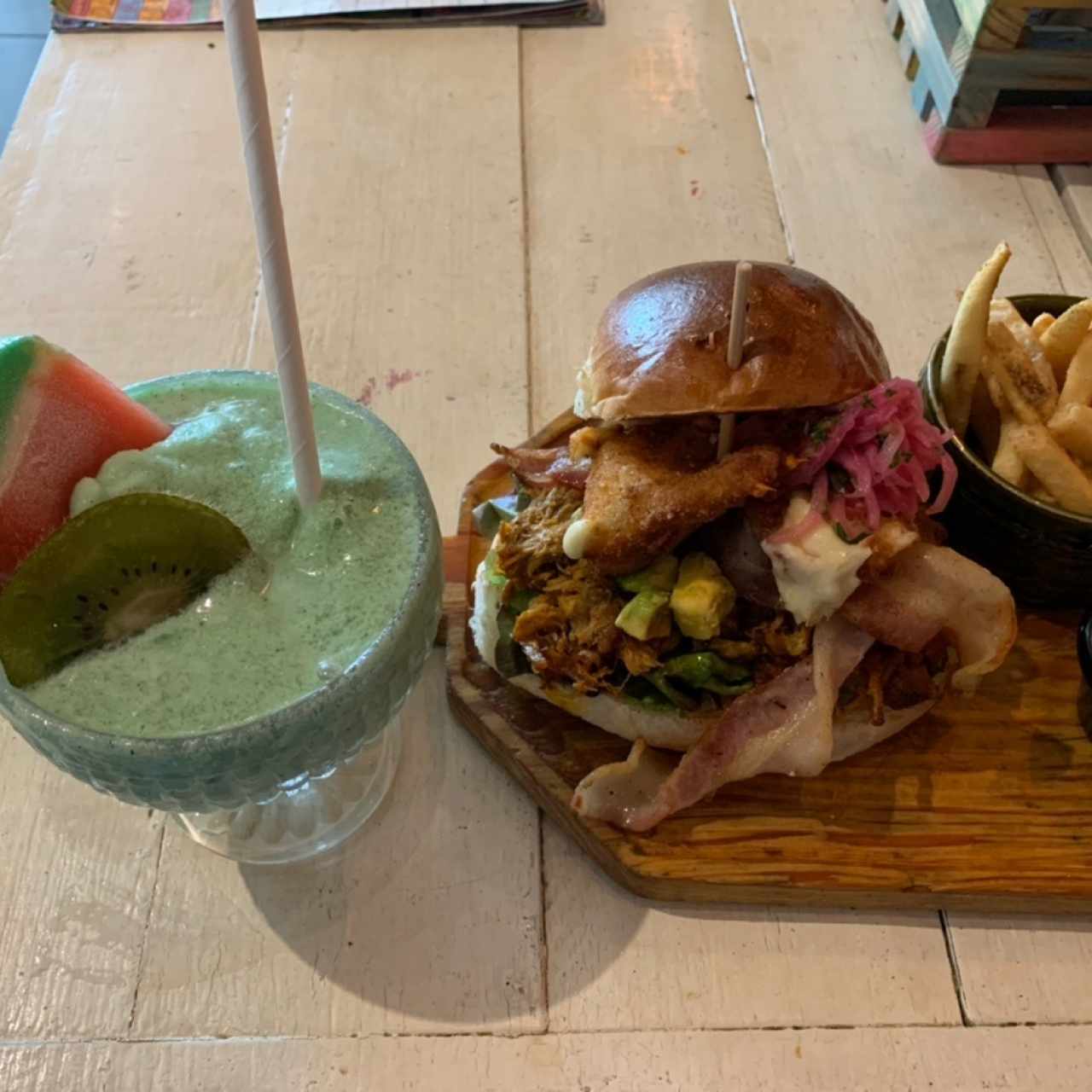 Torta con pollo y bacon