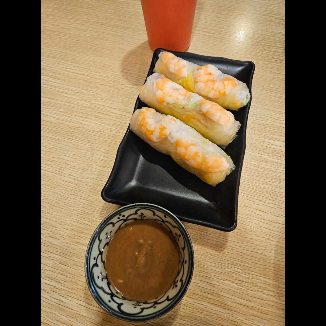 rollos de camarones