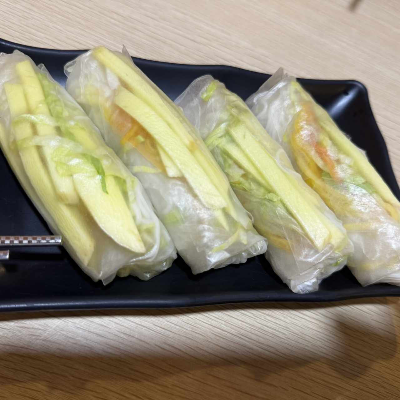 Rollos al vapor de vegetales 