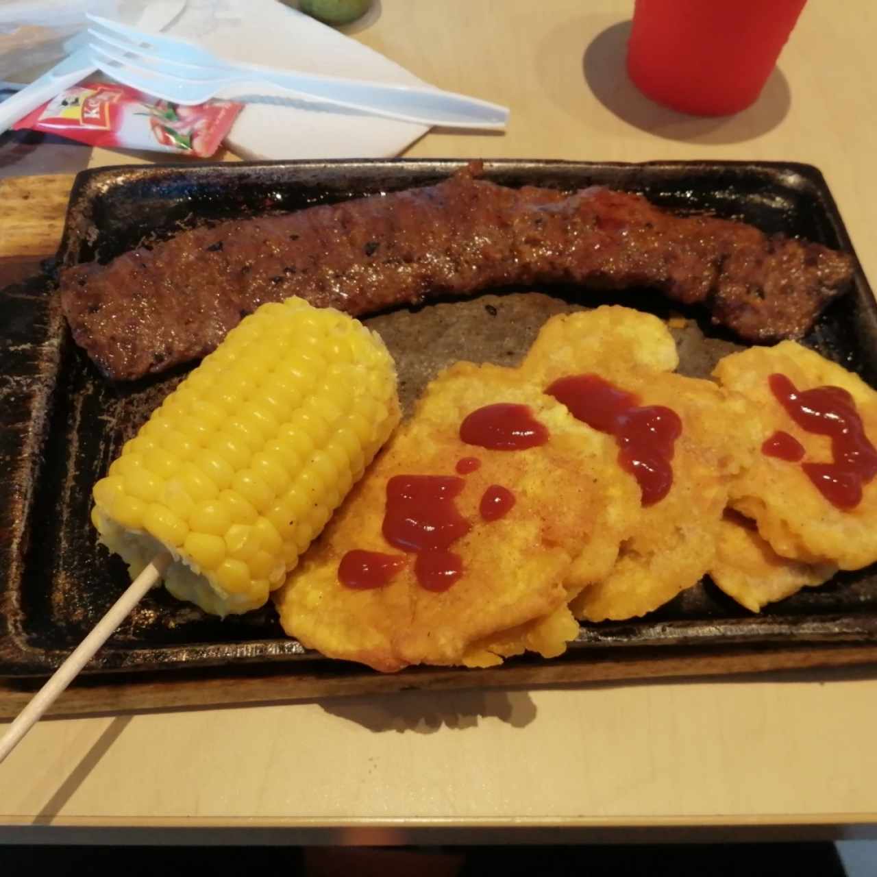 Entraña con patacones