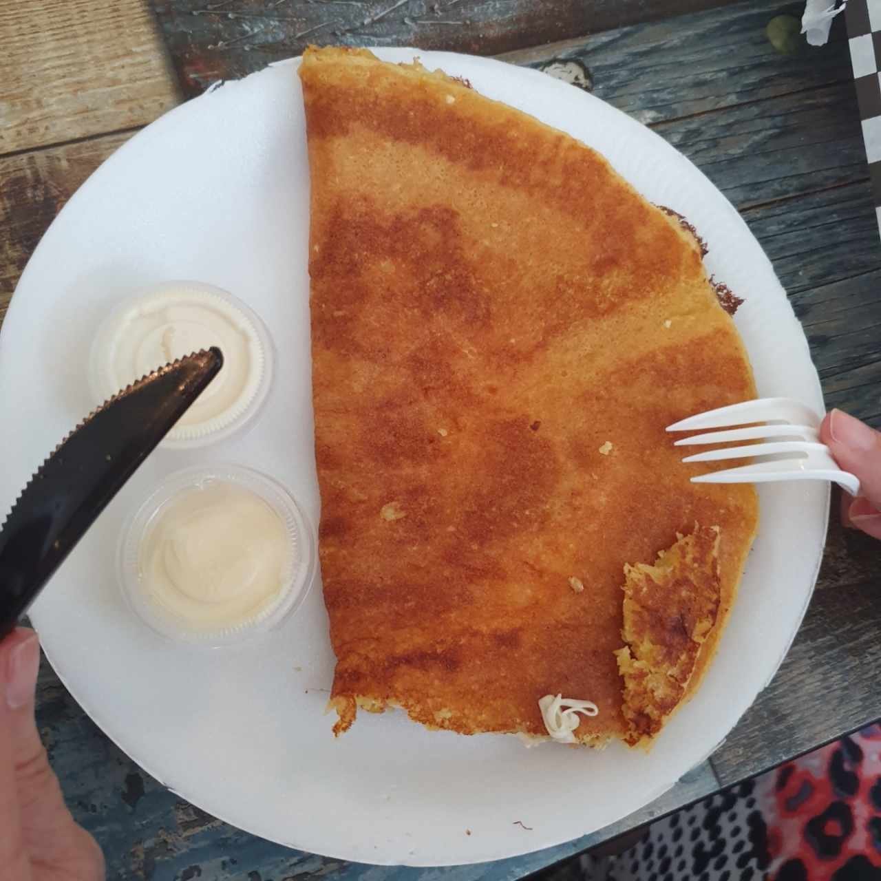 cachapa con queso