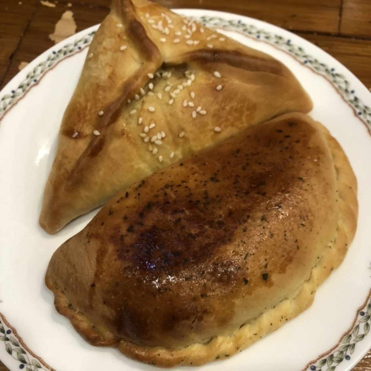 Empana de berenjena. Empanada de repollo