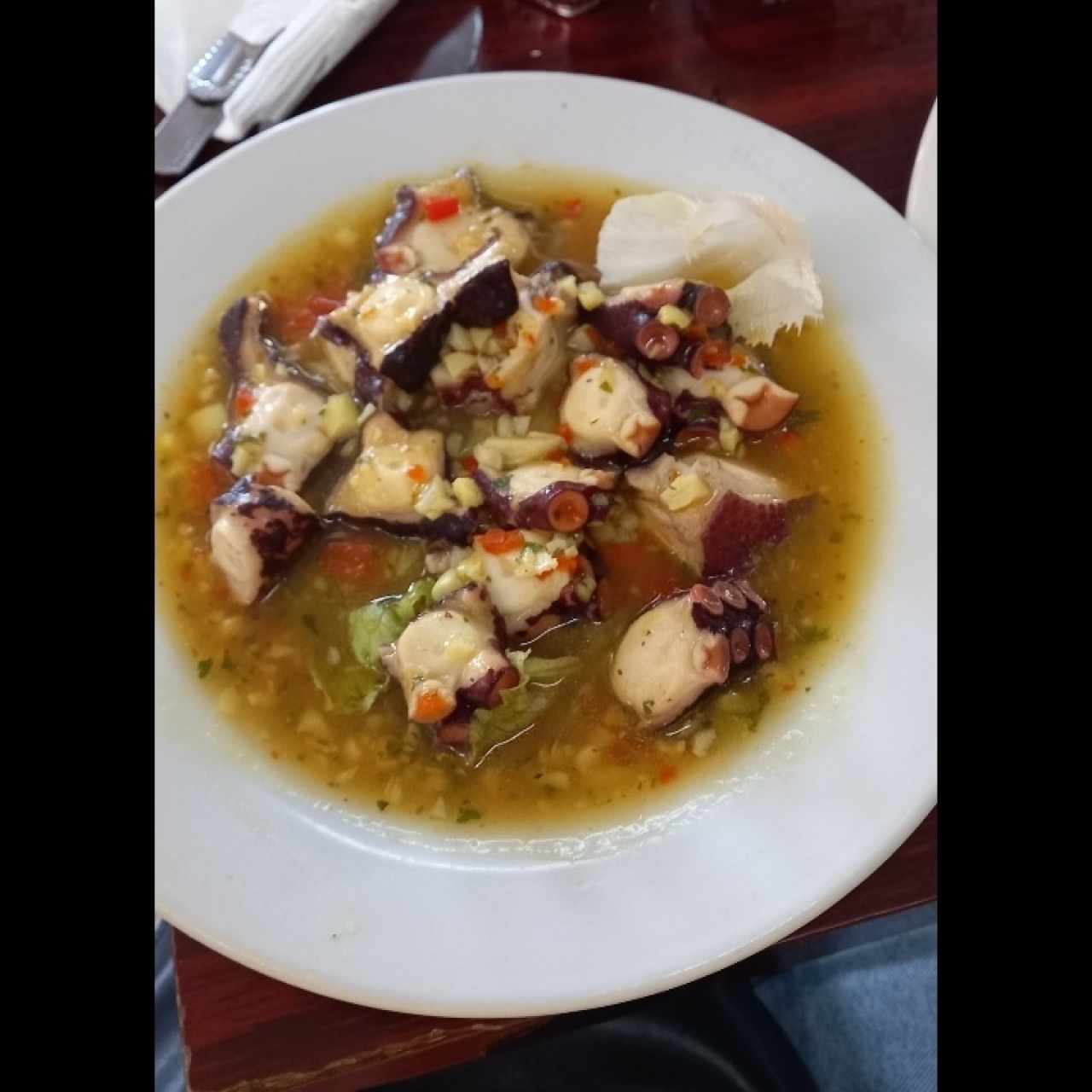 Mariscos - Pulpo Al Ajillo