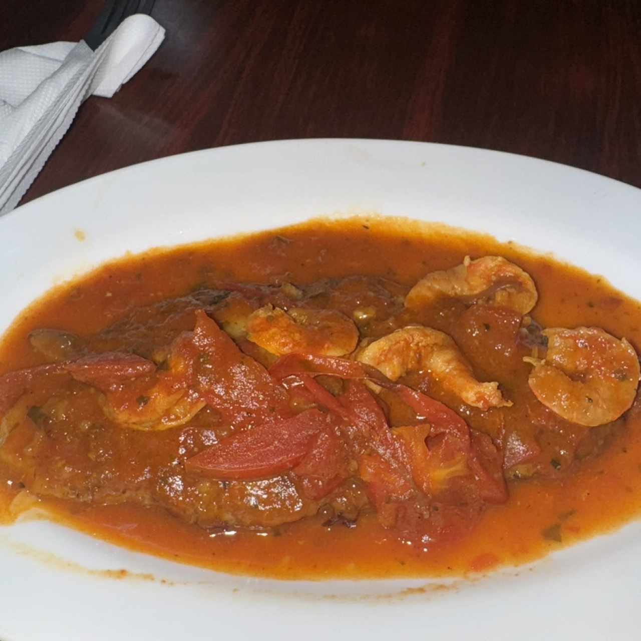 Corvina En Salsa de Camarones