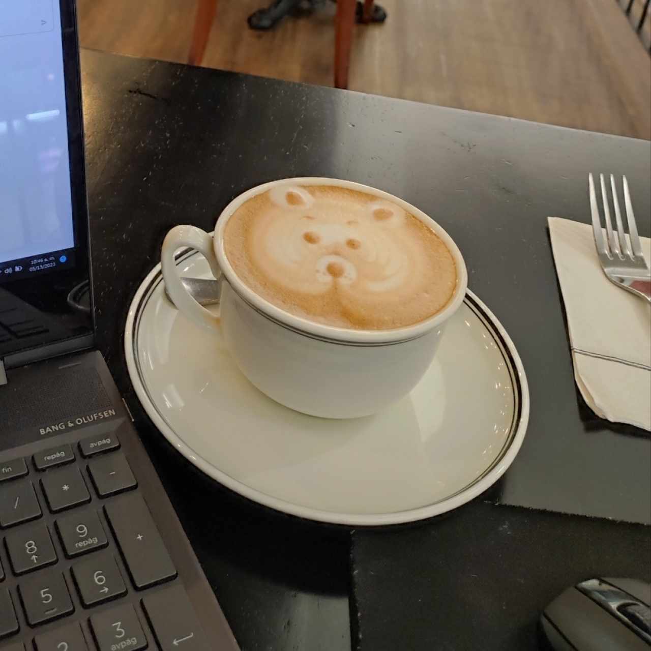 café con leche de soya 
