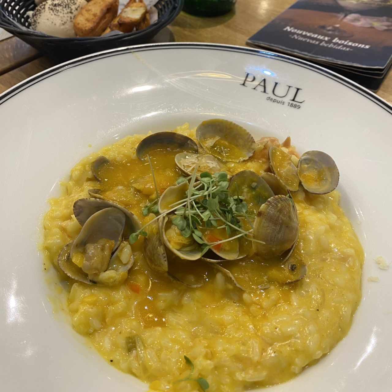 Risotto aux Crevettes avec Saumon fumé et Liqueur de Limoncello