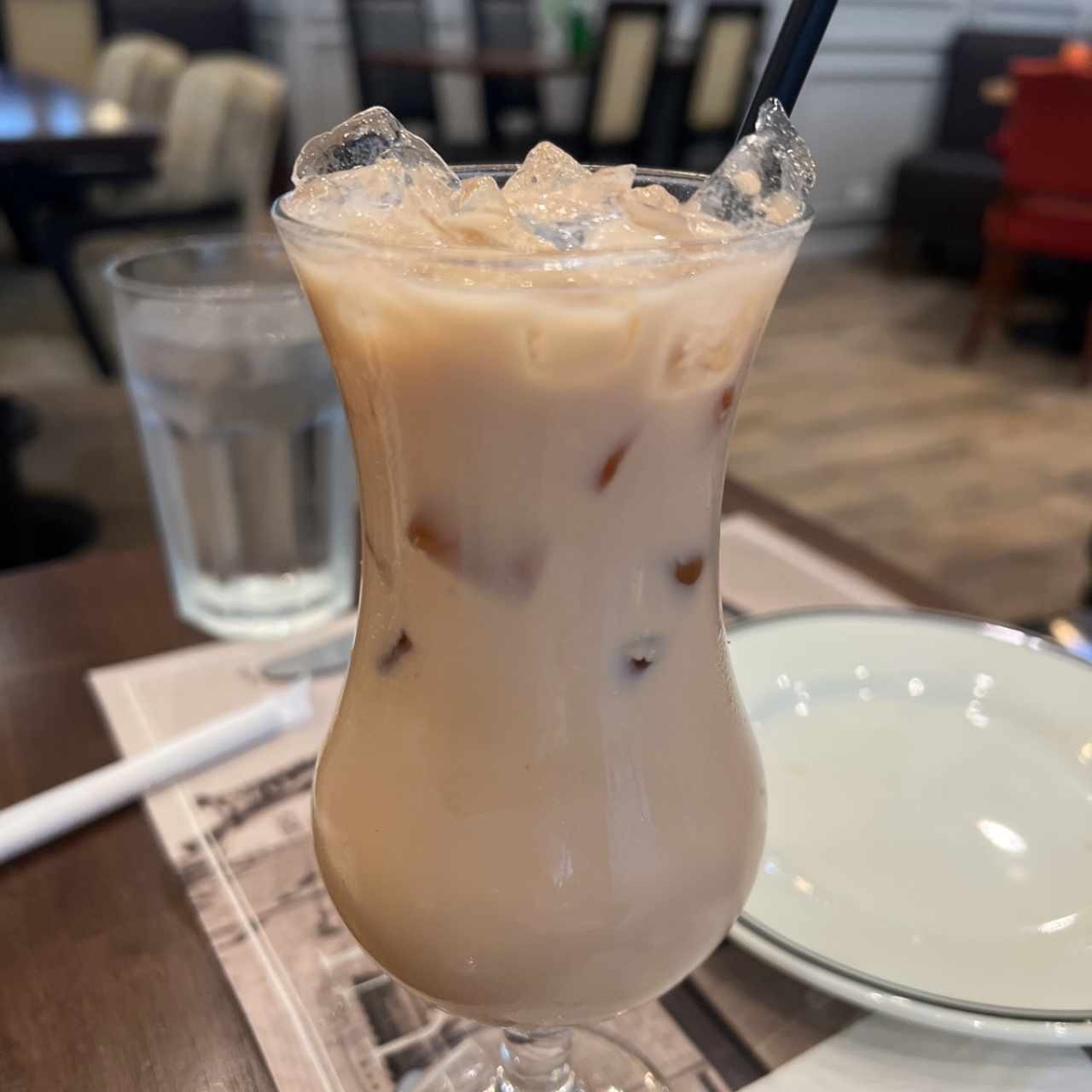 Spiced chai tea latte