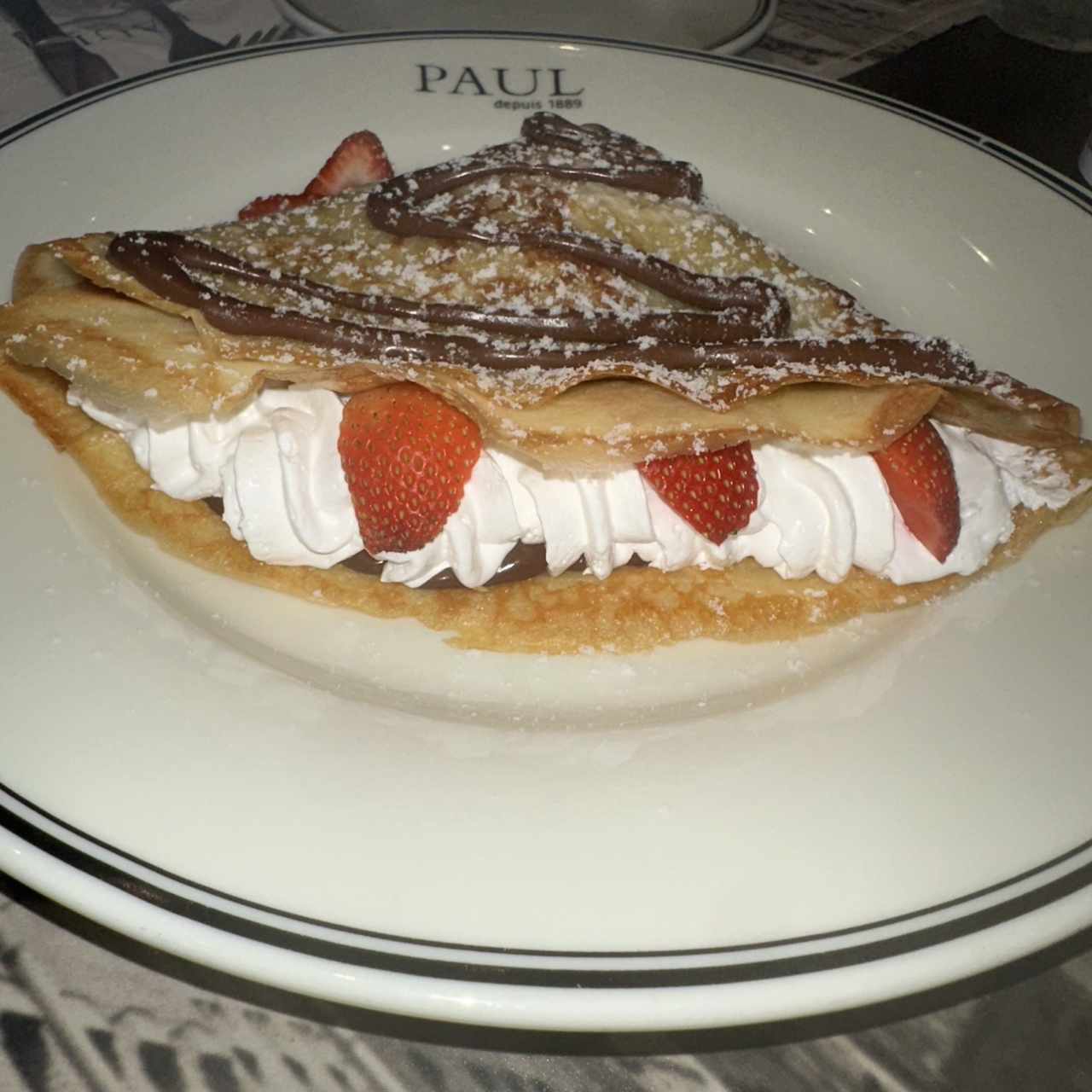 strawberry nutella crepe 