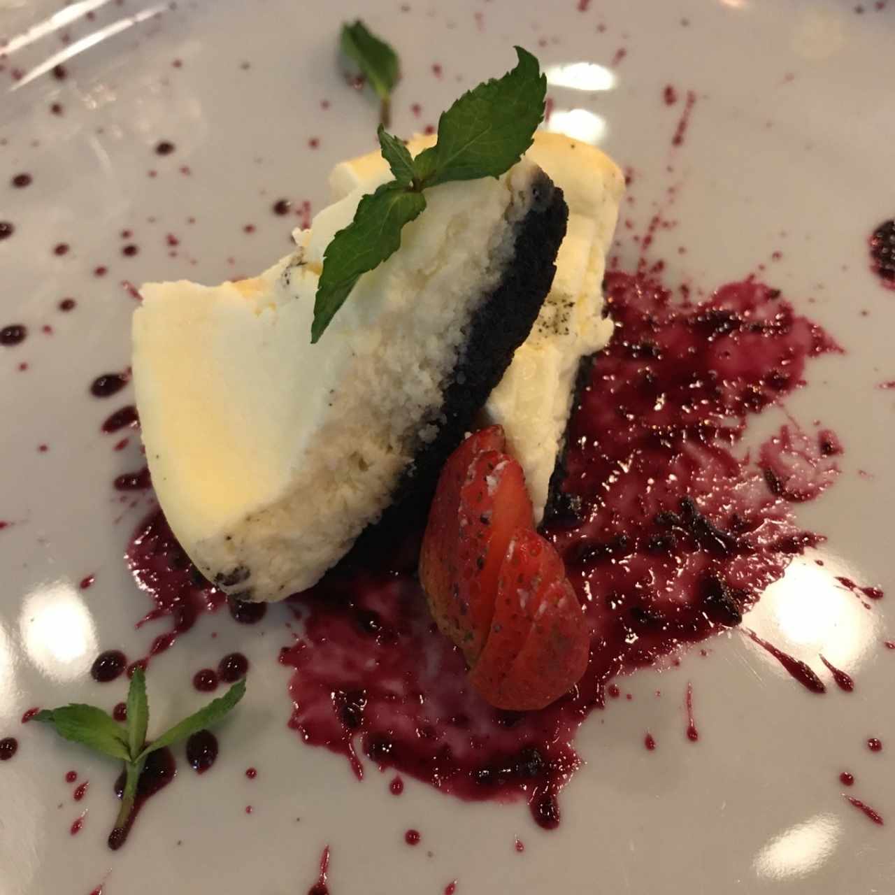 oreo/blueberry cheesecacke