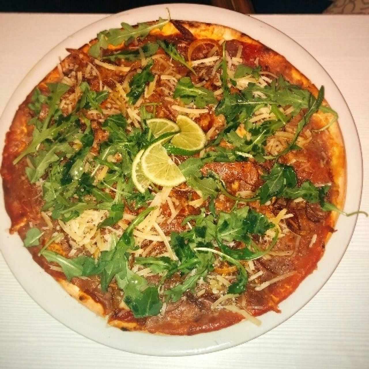 pizza de carpaccio