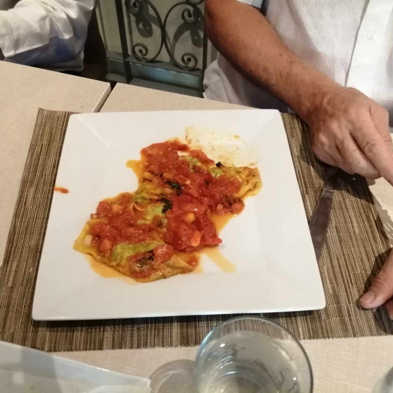 Tortelloni ricotta y espinacas