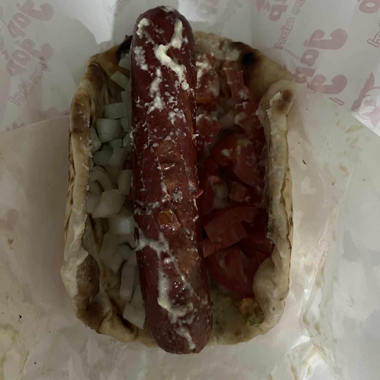 Chorizo en pan pita