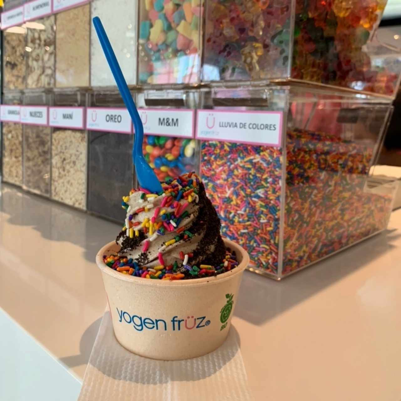 Coffee Toffee con toppings