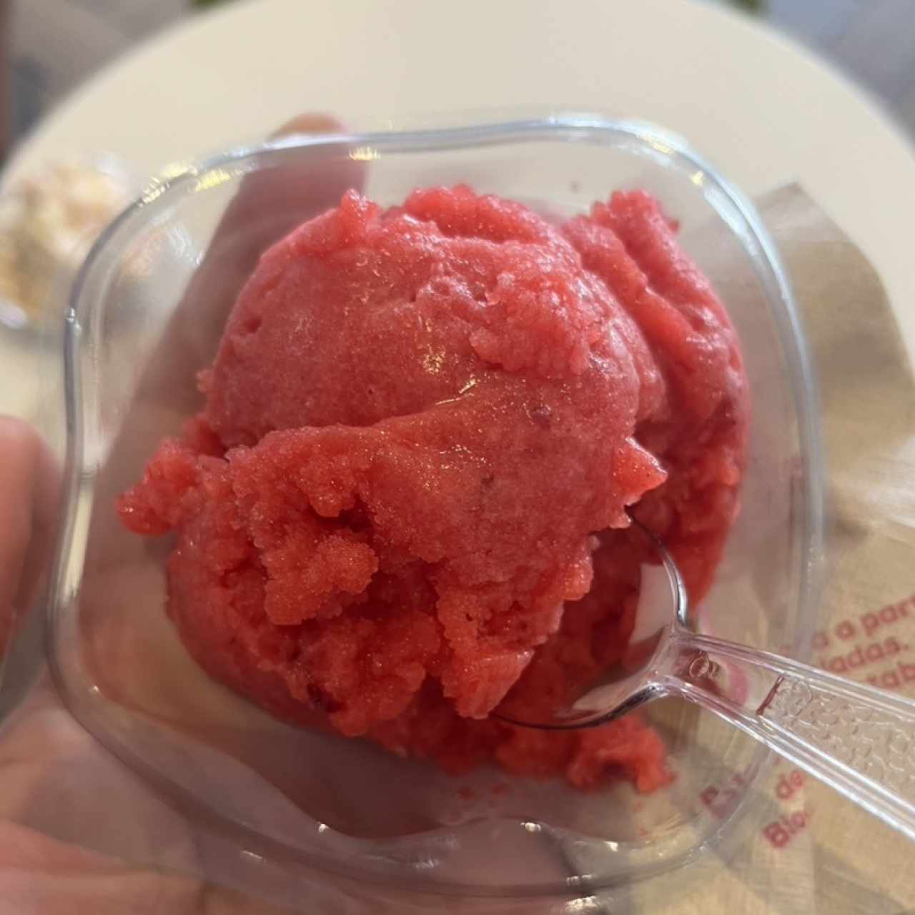 Nieve frutos rojos
