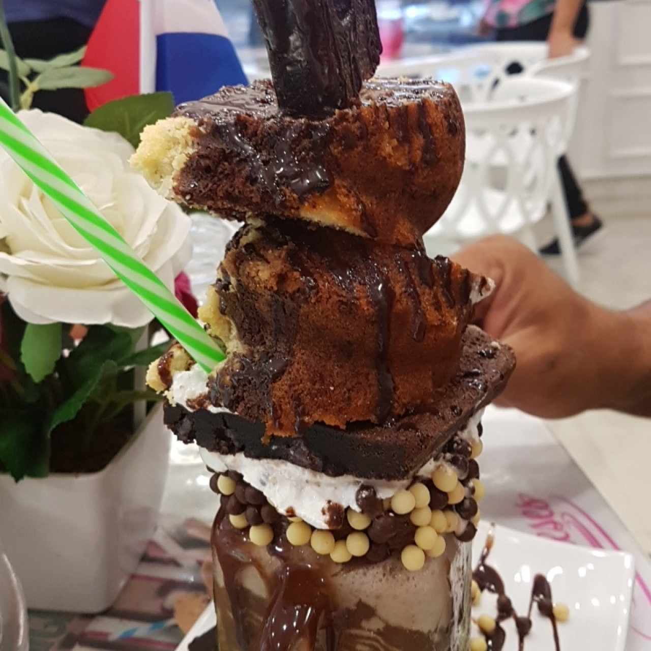 milkshake de brownie