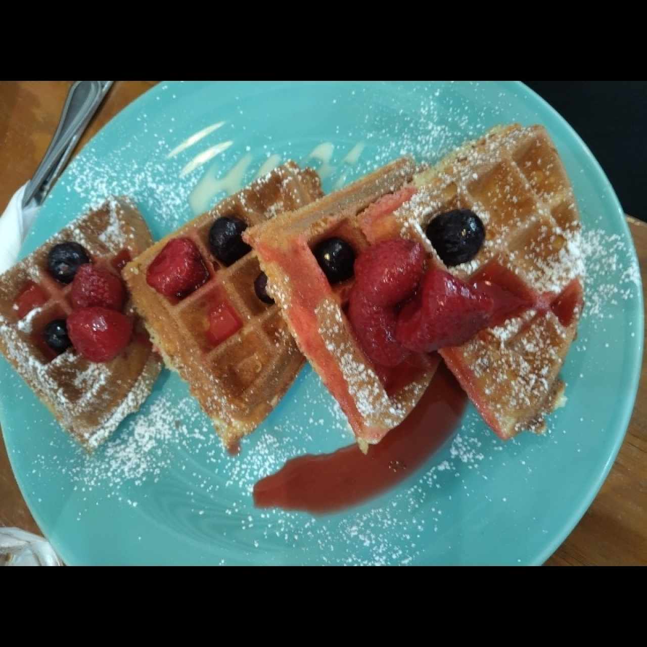 Berries And Cream Waffle