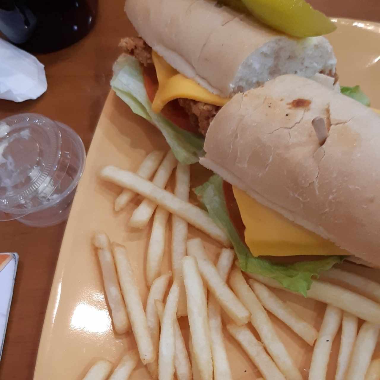 sándwich de pollo