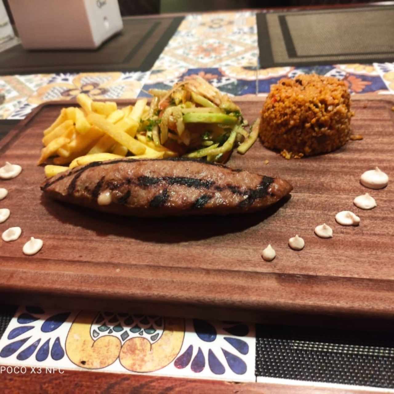 Kafta con queso 
