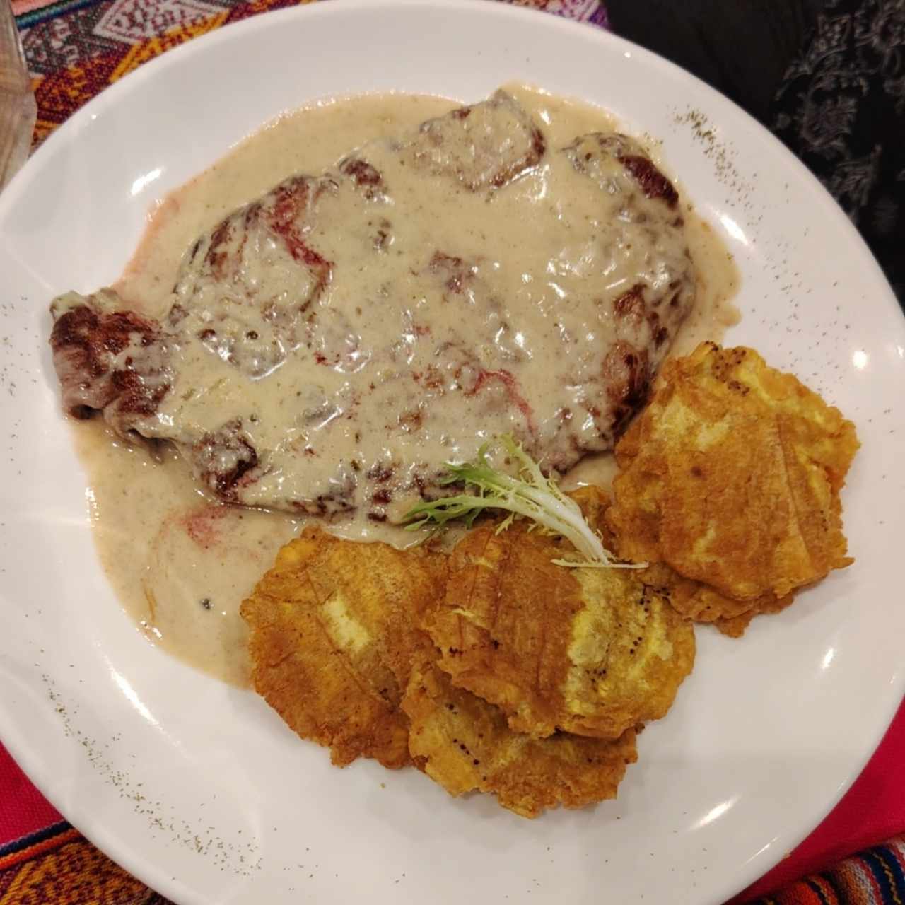 Filete a la Pimienta Verde