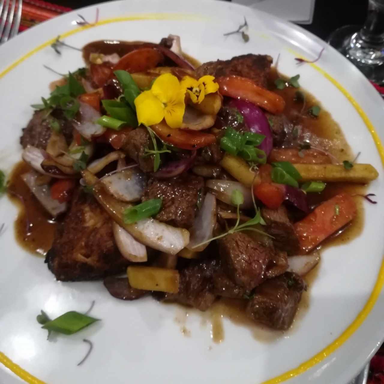 Tacu Tacu con lomo saltado 