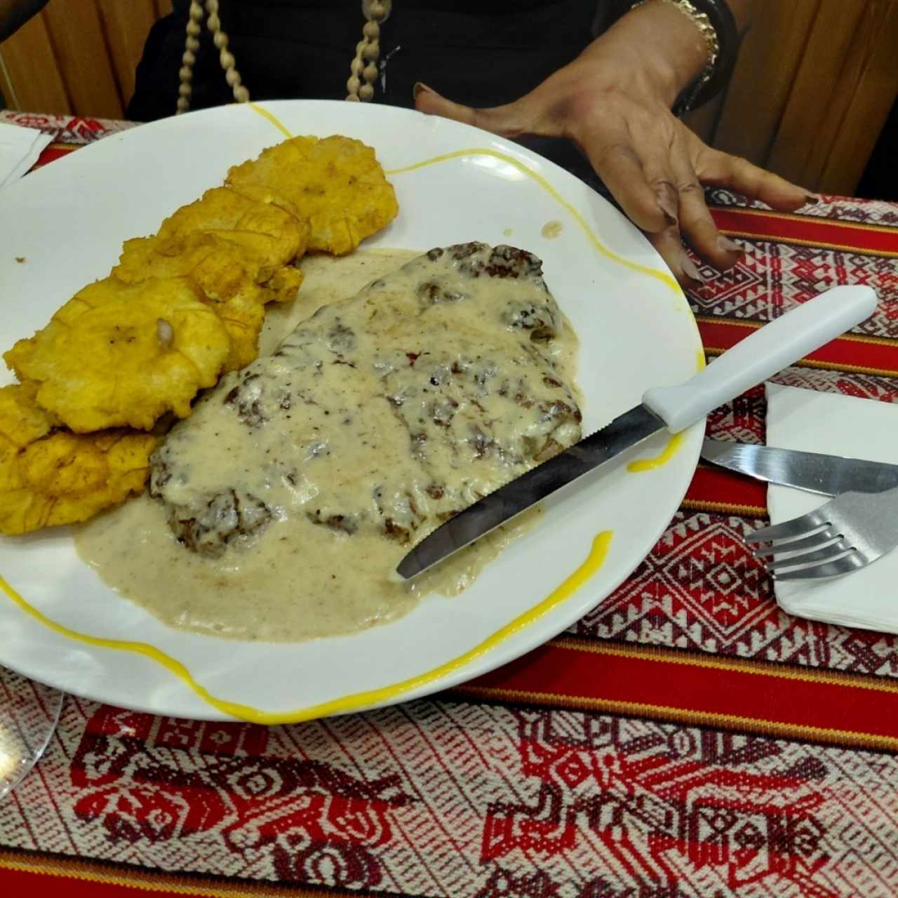 Filete a la Pimienta Verde