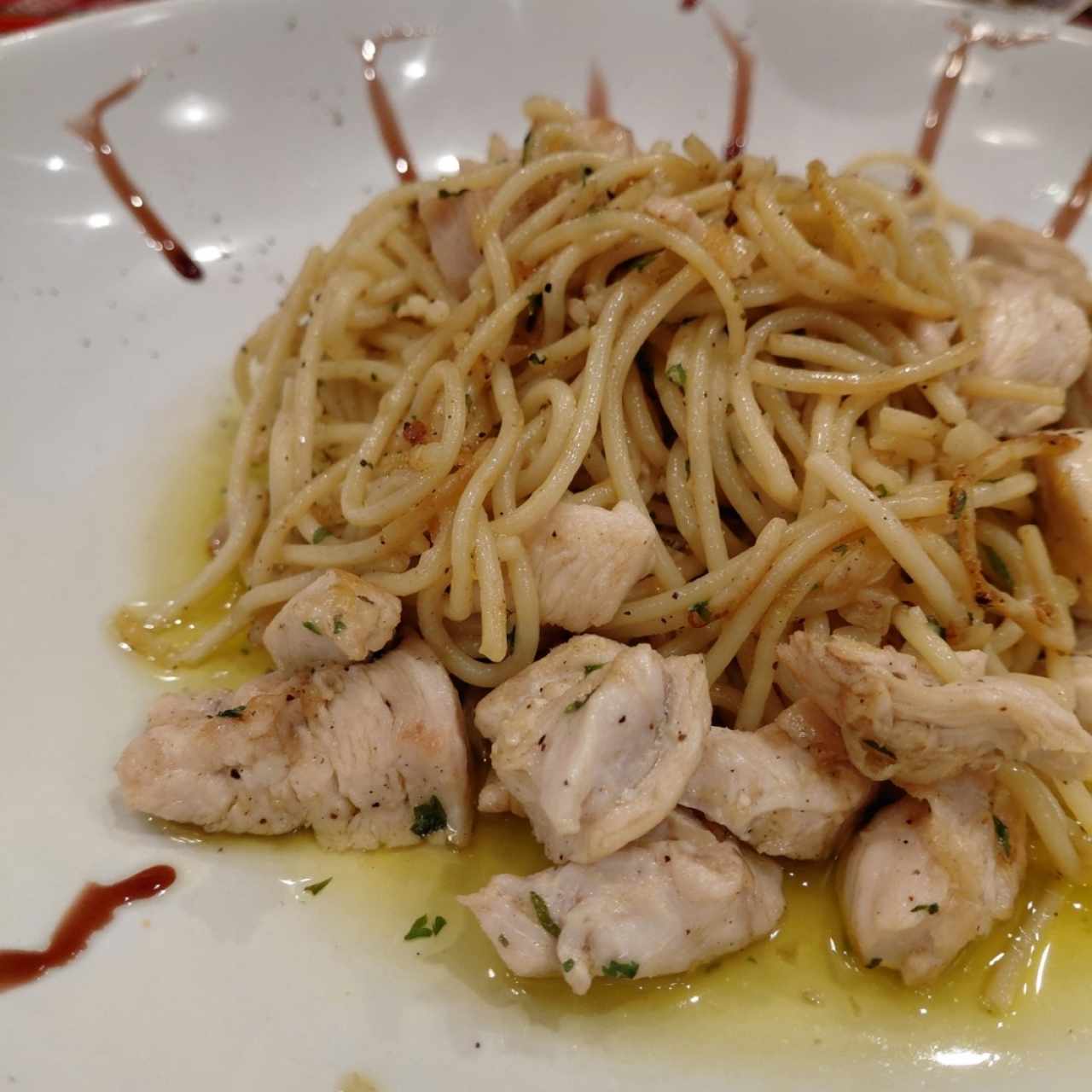 Menú Infantil - Spaguetti con Pollo