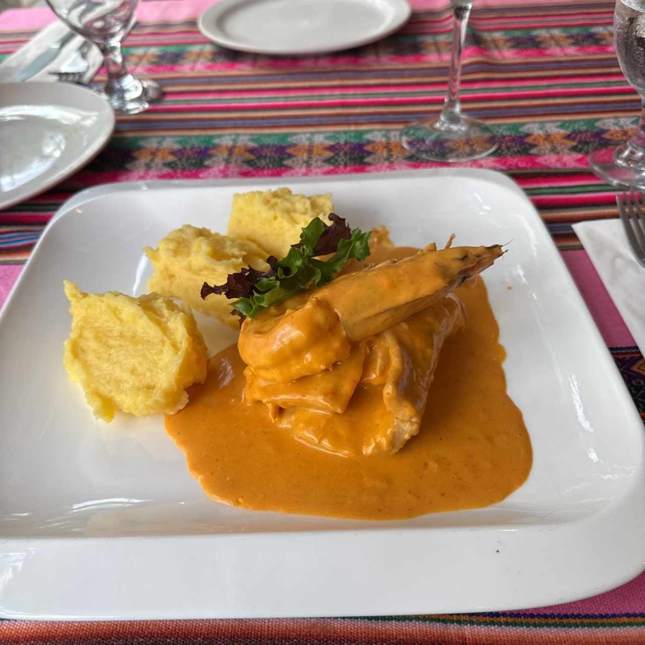 Corvina rellena de Langostinos