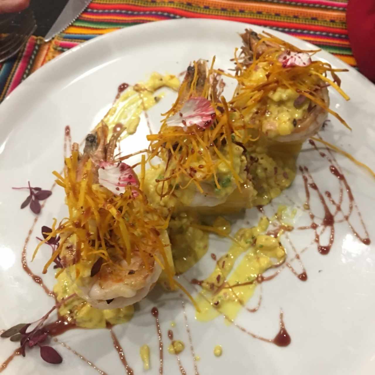 Langostino con base de piña