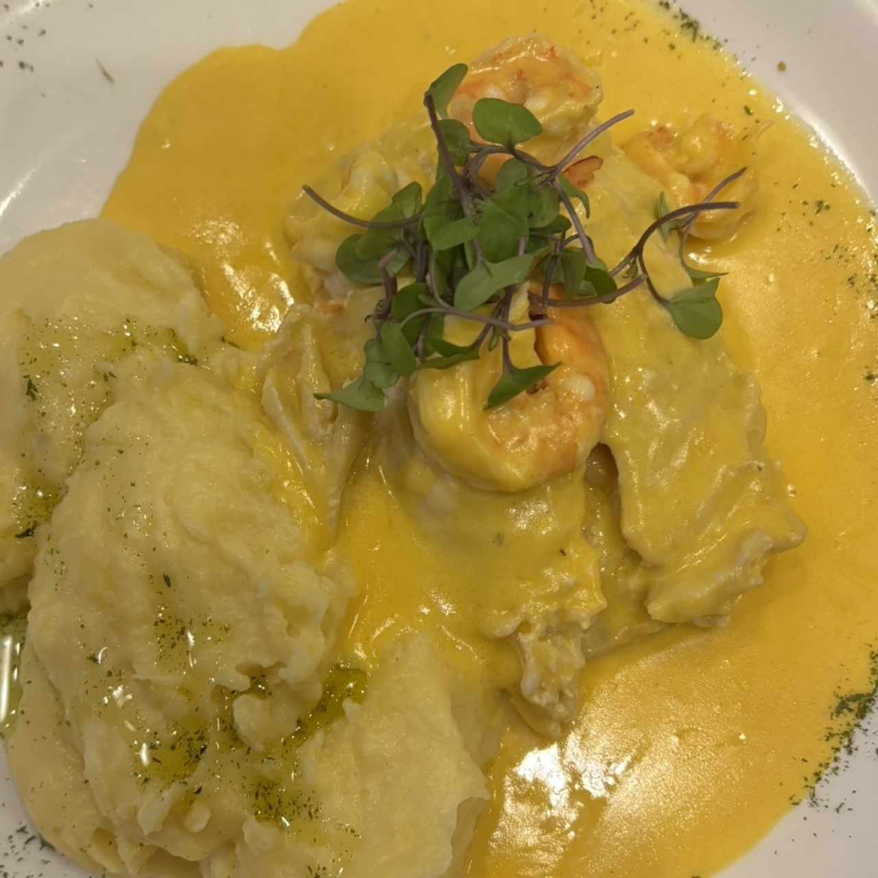 Corvina Rellena de Camarones
