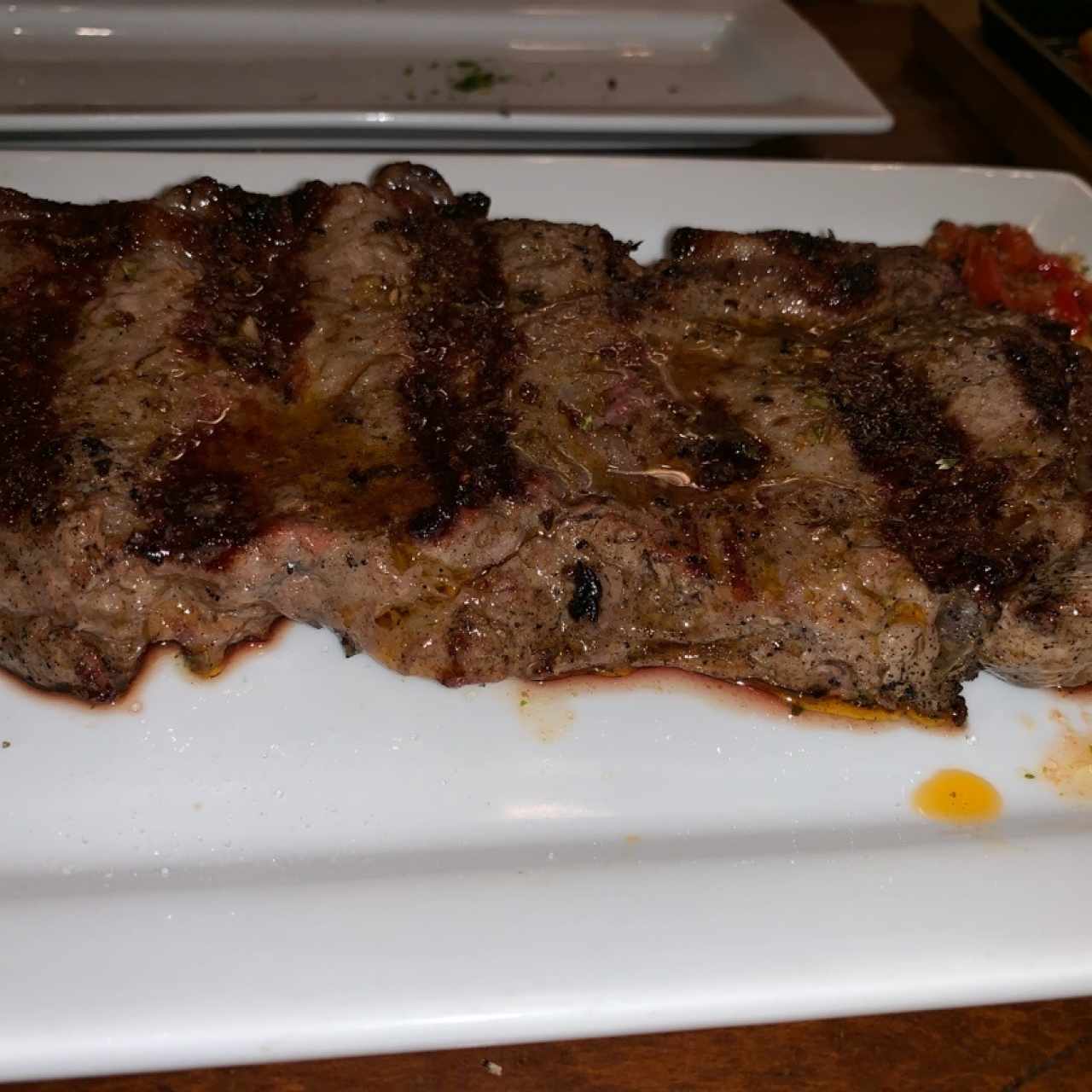 New York (beef angosto) término well done