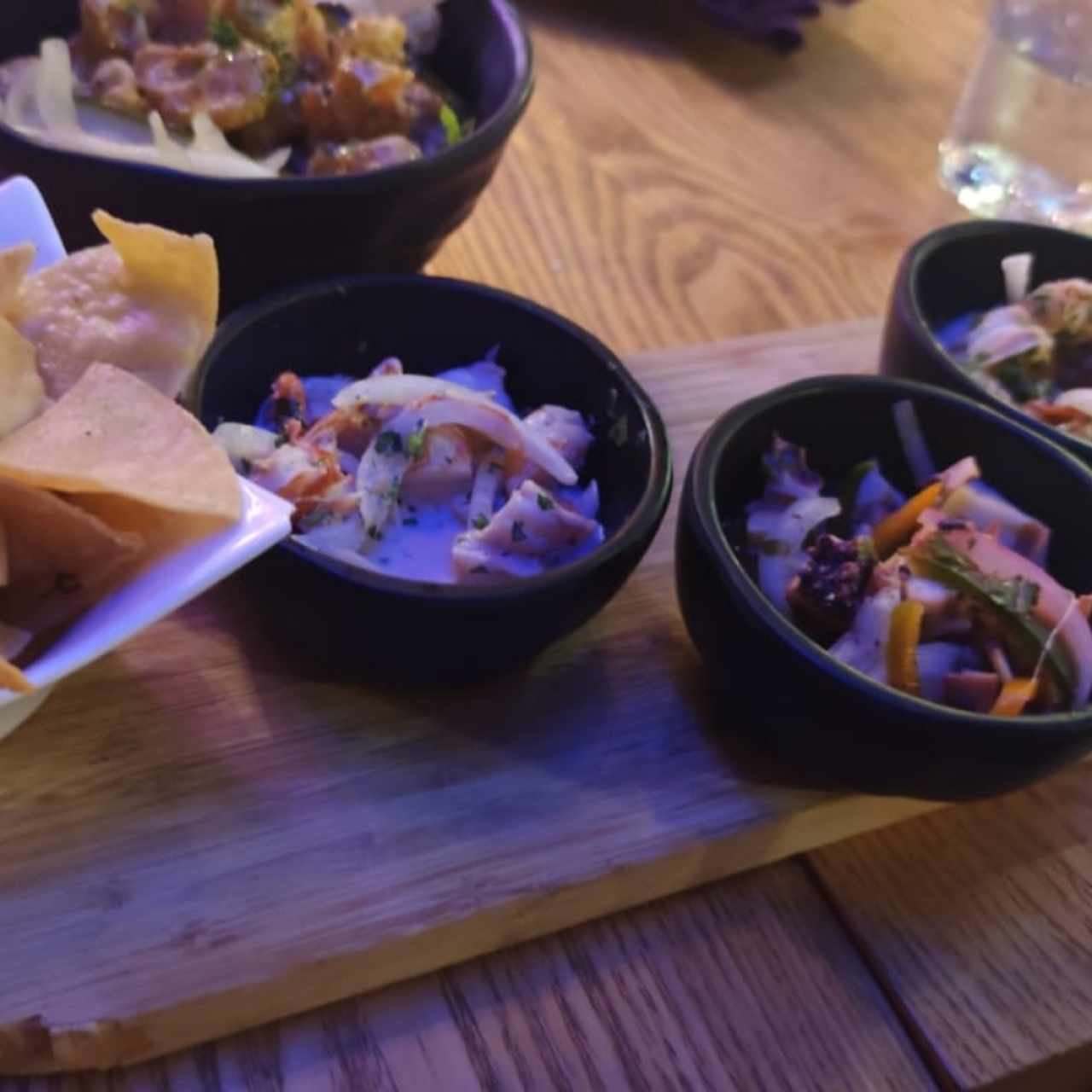 Tres tipos de ceviche 