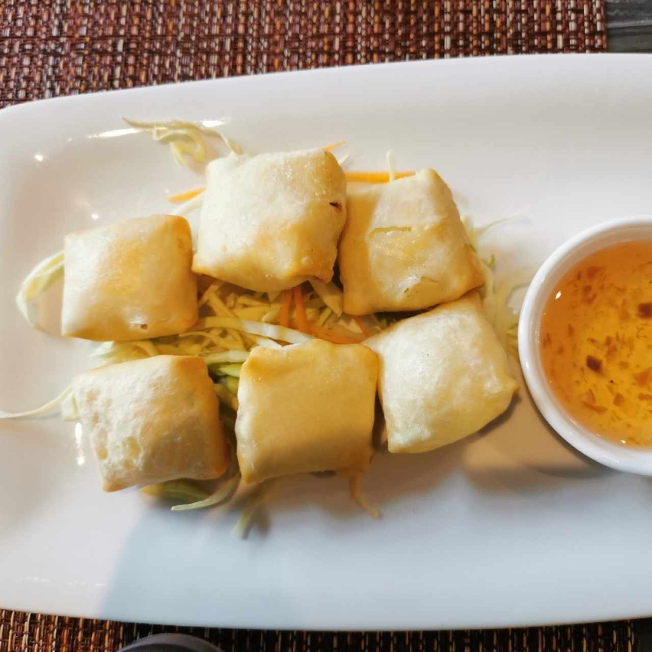 Wanton de cangrejo y camarones 