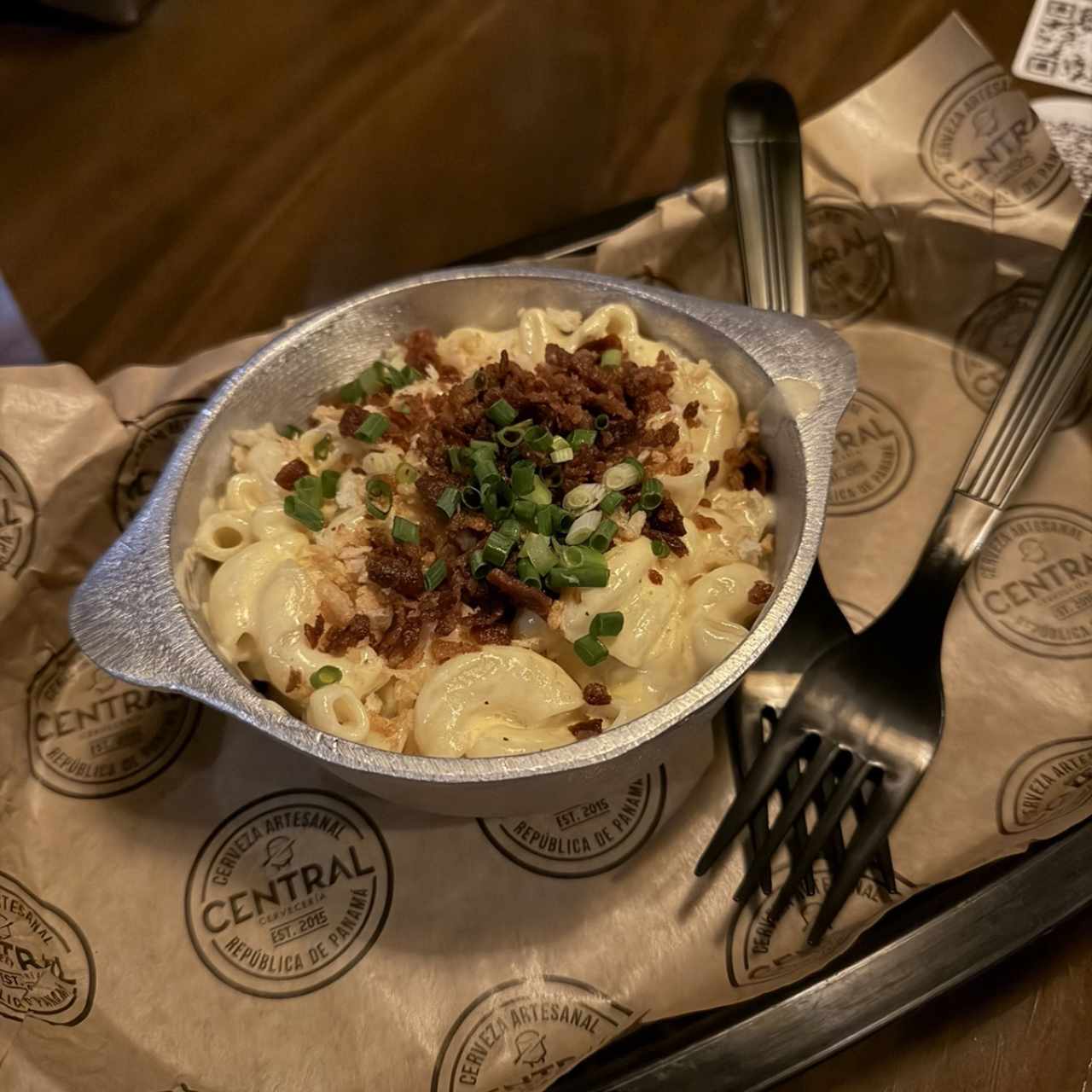 Mac and cheese con bacon