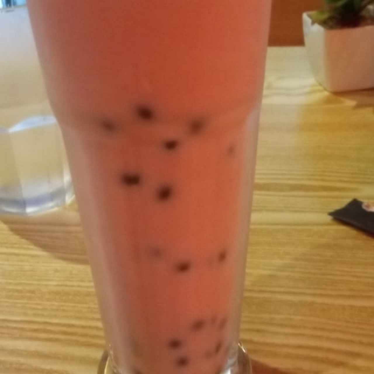 Bubble Tea de freza con bubbles de manzana verde