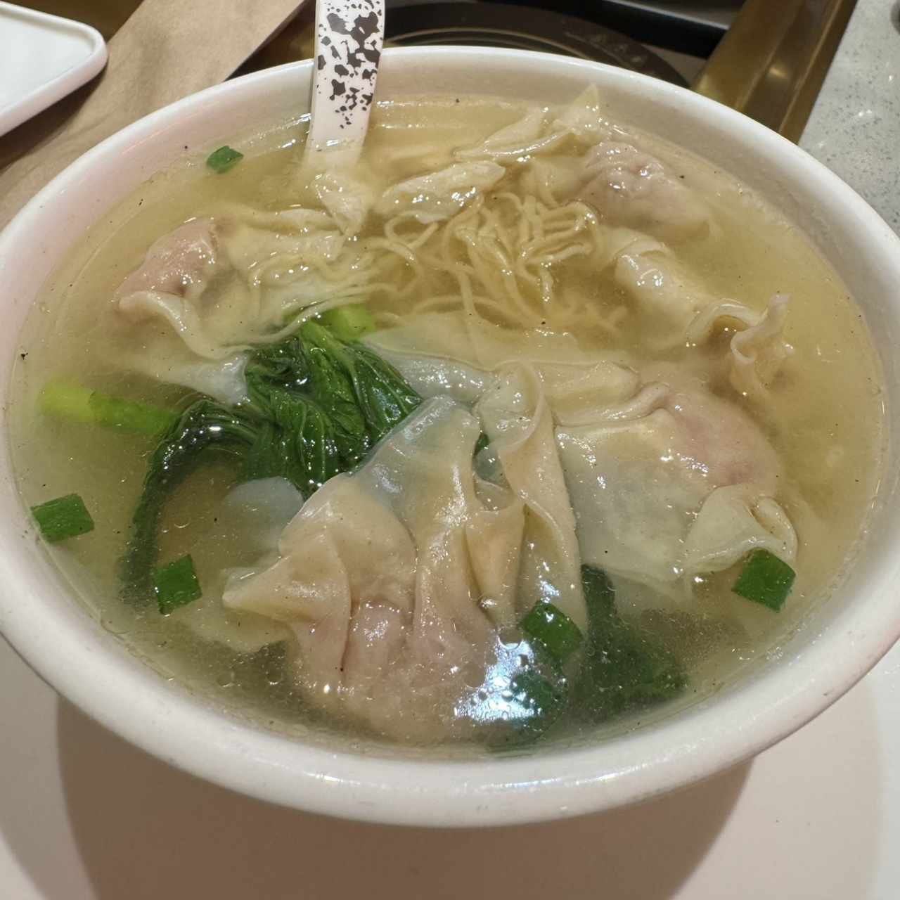 Sopa de Fideos con wanton