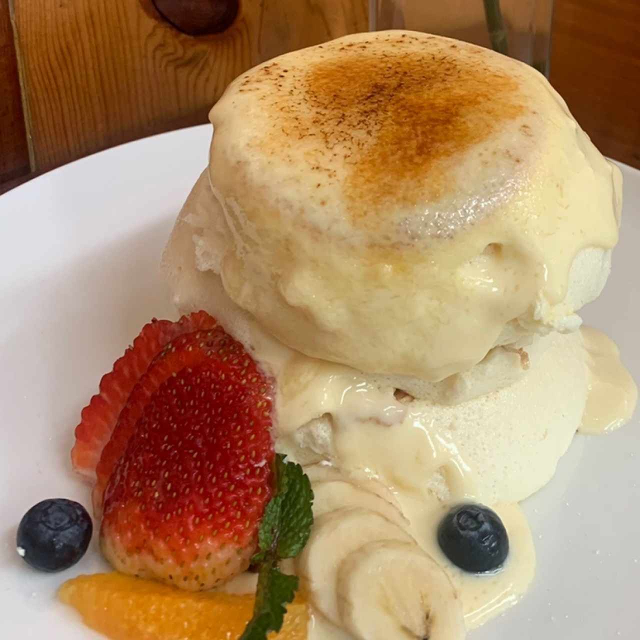 Créme Brûlée Fluffy Pancakes